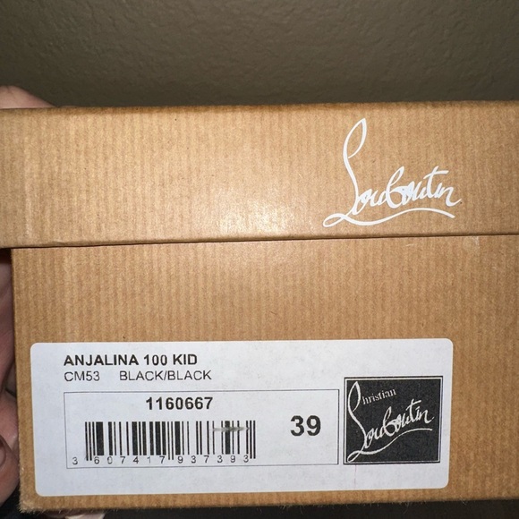 Christian Louboutin 100 Anajalina Spike Kid Leather - Picture 8 of 9
